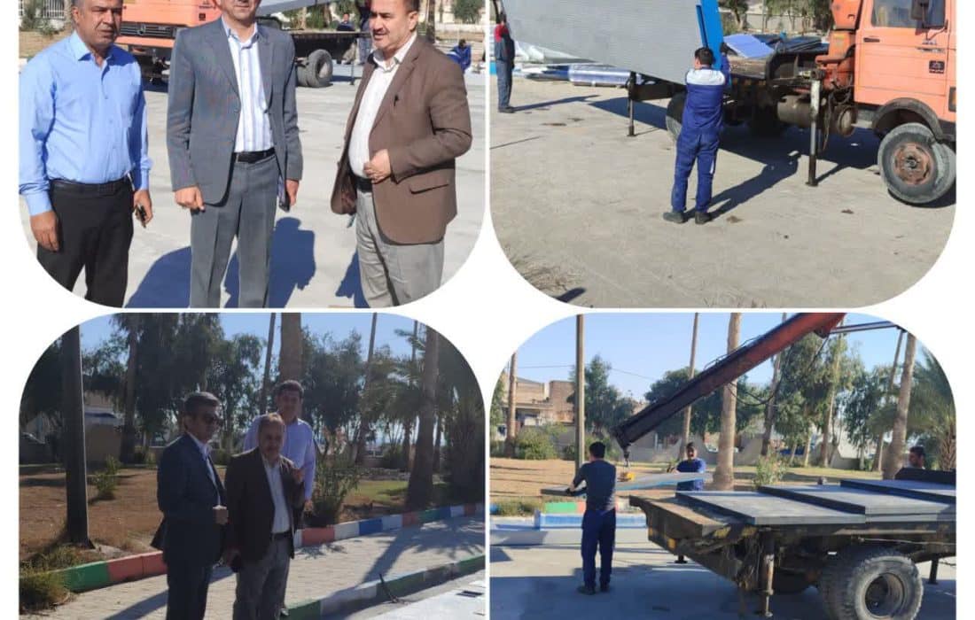 آغاز عملیات نصب تجهیزات جدید شهربازی مجتمع تفریحی مهران پارک 