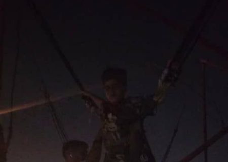 خاموشی شبانه در پارک چغاسبز ایلام بر اثر آتش‌سوزی تجهیز حفاظتی برق