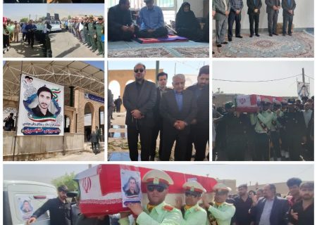 تشییع باشکوه پیکر شهید «سیروس خنجری» در ماژین دره‌شهر