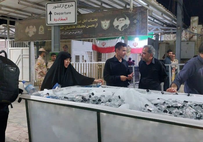 راه‌اندازی دو ایستگاه توزیع آب شرب برای زائران اربعین در پایانه مرزی مهران