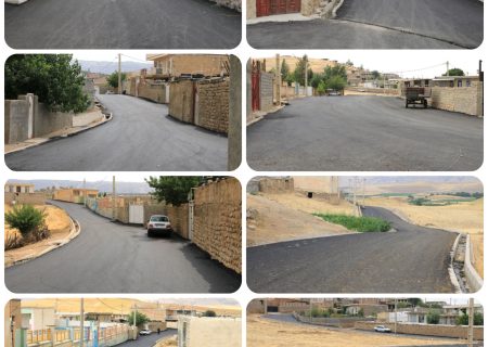 تحول در زیرساخت‌ روستاهای ایوان؛ آسفالت ۱۲ هزار مترمربع از معابر سه روستا به پایان رسید