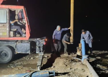 بازگشت پایداری آب شرب بیش از سه هزار نفر از اهالی دهلران و مهران با تعویض الکتروپمپ‌ها