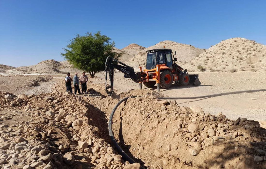 تأمین آب پایدار برای دو روستای بخش ماژین دره‌شهر با اجرای خط انتقال جدید
