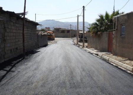 آغاز تحول عمرانی در هفت‌چشمه ایلام؛ اجرای ۱۷ هزار مترمربع آسفالت در معابر روستایی