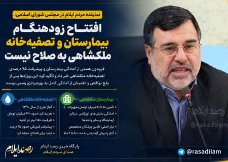 افتتاح زودهنگام بیمارستان و تصفیه‌خانه ملکشاهی به صلاح نیست / پروژه‌ها پس از رفع نواقص به بهره‌برداری رسمی برسند