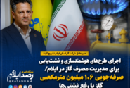 اجرای طرحهای هوشمندسازی و نشتیابی برای مدیریت مصرف گاز در ایلام/ صرفهجویی ۱.۶ میلیون مترمکعبی گاز با رفع نشتیها