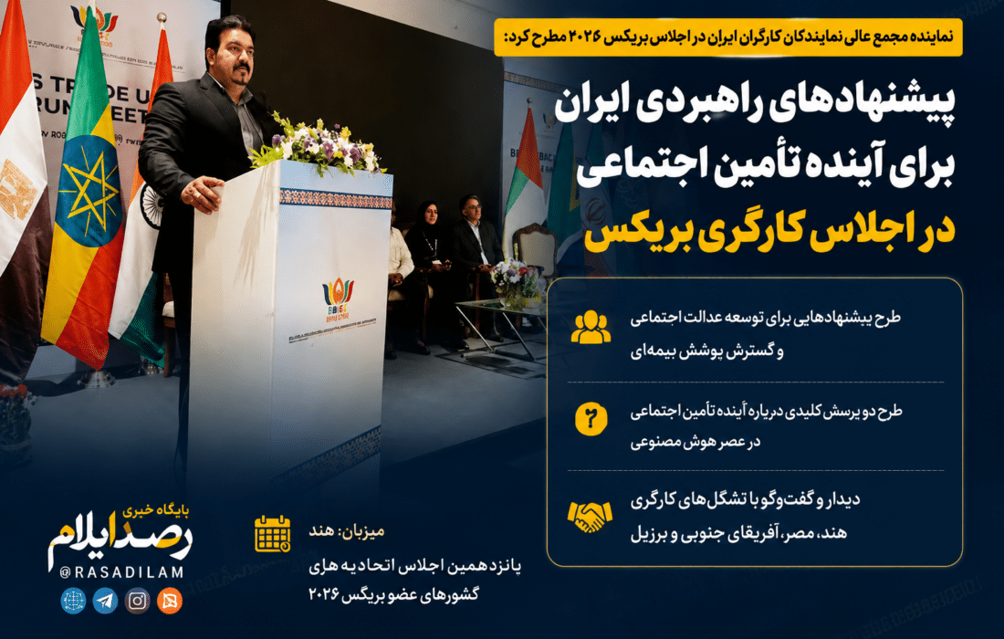 پیشنهادهای راهبردی ایران برای آینده تأمین اجتماعی در اجلاس کارگری بریکس/ علی محمد عزیزی خواستار بازنگری در مدل‌های حمایتی شد