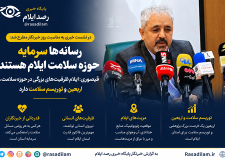 قیصوری در جمع خبرنگاران: ایلام ظرفیت‌های بزرگی در حوزه سلامت، اربعین و توریسم سلامت دارد