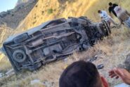 واژگونی آمبولانس در محور ایلام–مهران؛ ۲ نفر از کادر درمان مصدوم شدند