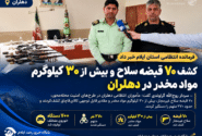 کشف ۷۰ قبضه سلاح و بیش از ۳۰ کیلوگرم مواد مخدر در دهلران
