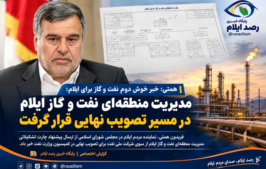همتی: مدیریت منطقه‌ای نفت و گاز ایلام در مسیر تصویب نهایی قرار گرفت