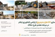 آزادسازی ۵۷ هزار مترمربع از اراضی کشاورزی ایلام در مرحله هفتم طرح حکاک