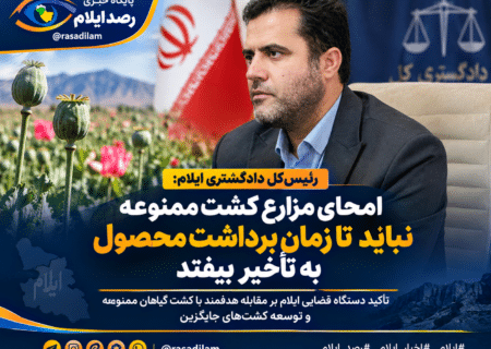 رئیس‌کل دادگستری ایلام: امحای مزارع کشت ممنوعه نباید تا زمان برداشت محصول به تأخیر بیفتد