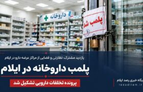 پلمب داروخانه در ایلام؛ پرونده تخلفات دارویی تشکیل شد