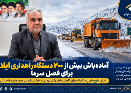 آماده‌باش بیش از ۲۰۰ دستگاه راهداری ایلام برای فصل سرما