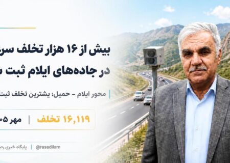 بیش از ۱۶ هزار تخلف سرعت در جاده‌های ایلام ثبت شد